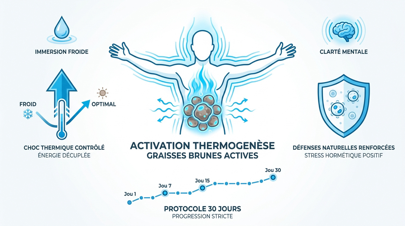 Activation de la thermogenèse par le froid matinal et énergie métabolique