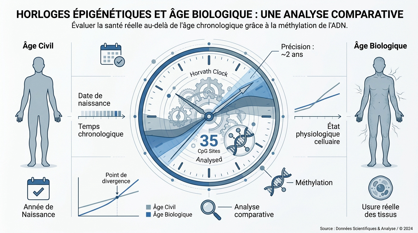 Comparaison âge chronologique et biologique