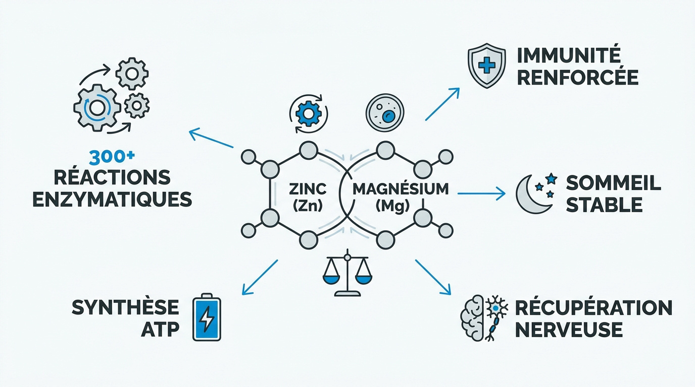 Compléments de zinc et magnésium pour l'optimisation métabolique